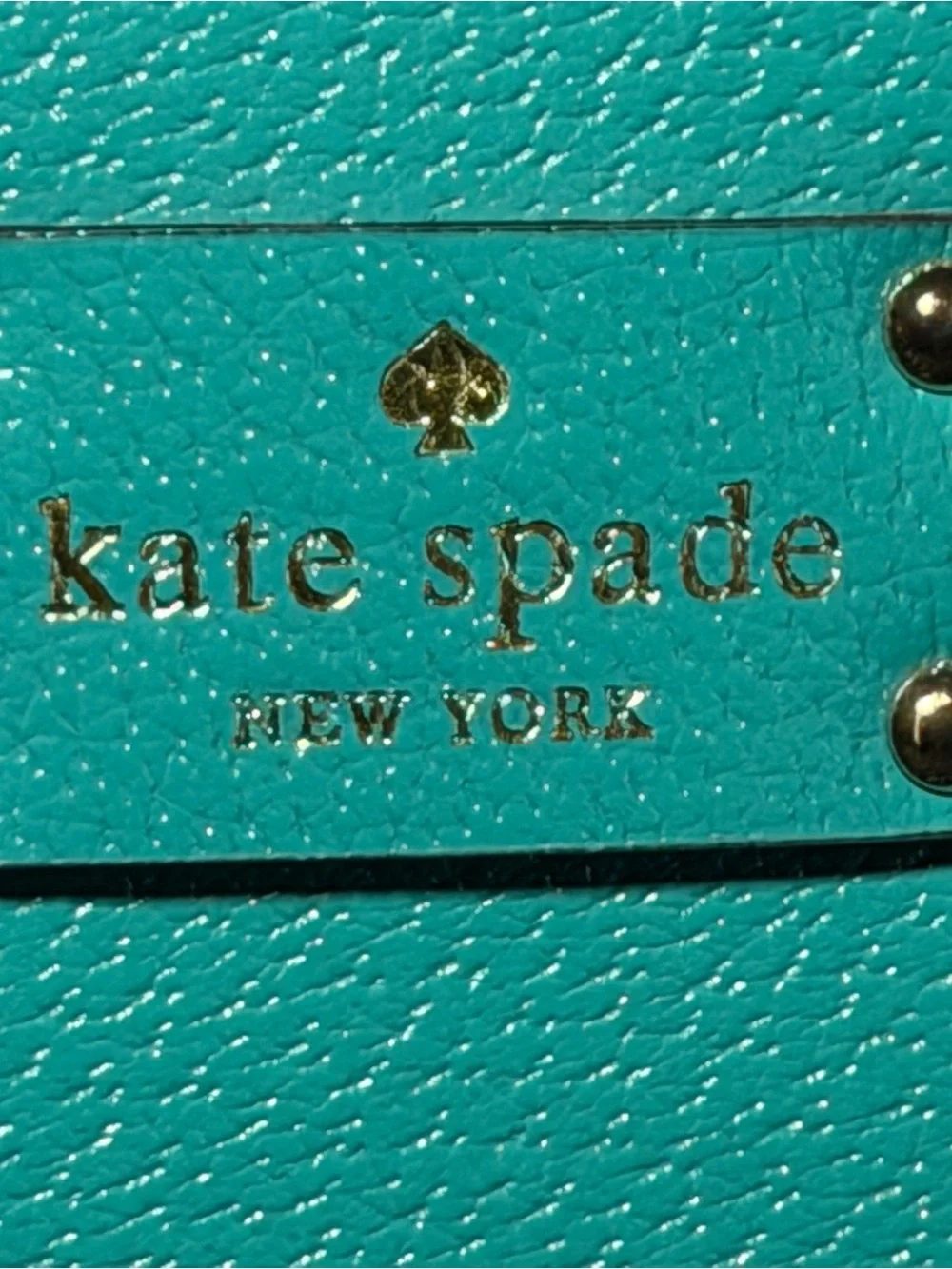 kate spade Turquoise Leather Crossbody Bag